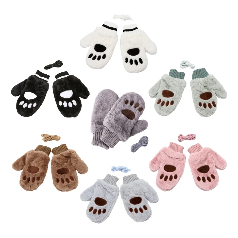 

Cartoon for CAT Claw Gloves Cute Plush Kitten Paw Mittens Stage Performance Glov