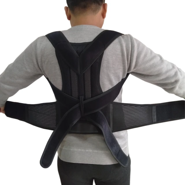 Shoulder Support Adjustable Back Pain Support Posture Corrector Brace Belt Medical Clavicle Corset Spine Lumbar Orthopedic Brace 4