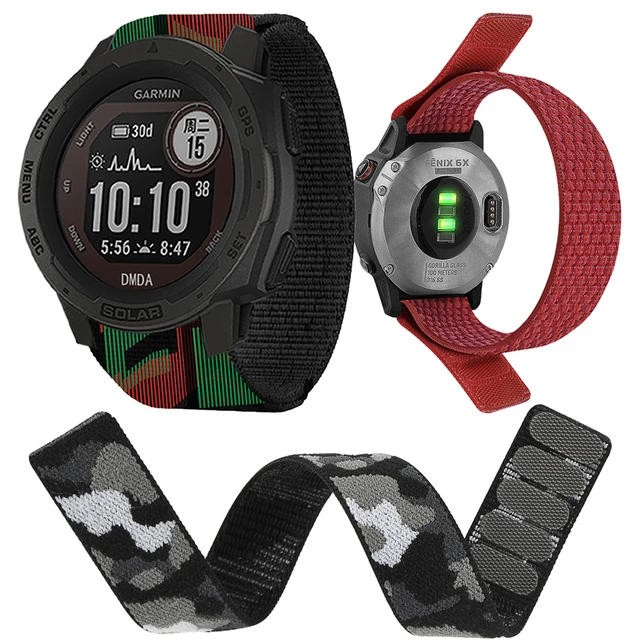 Correa de repuesto para reloj Garmin Forerunner 955 Solar 935 945 LTE 745,  correa de nailon con gancho, accesorios de pulsera