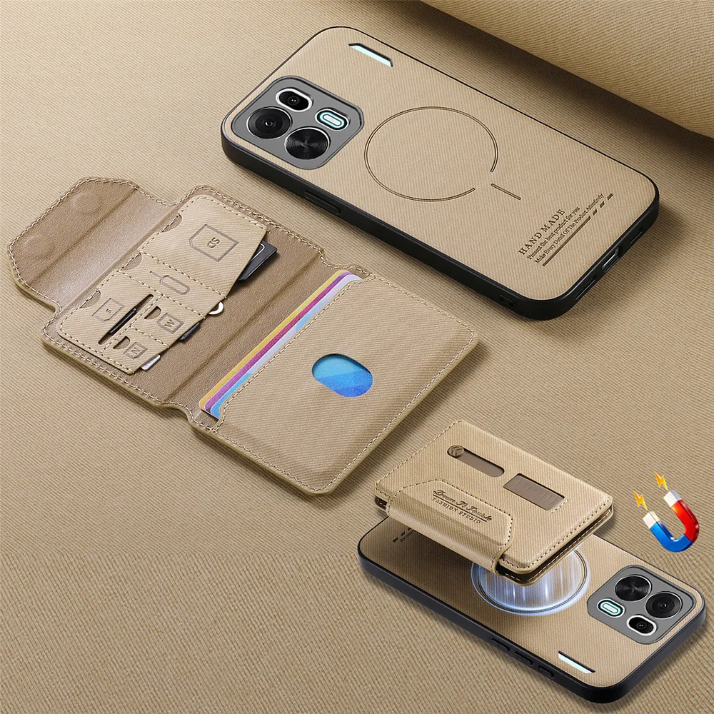 Enhanced Multifunctional Magnetic Phone Case with Storage