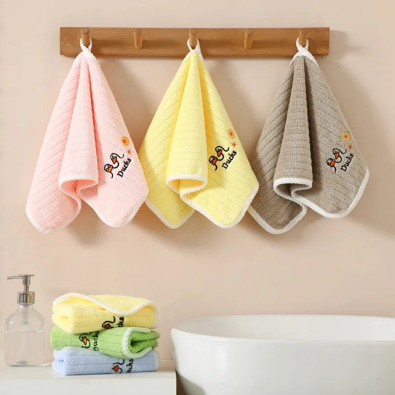 Bath Towel Cotton Towel Muslin Towel Square Towel Children's Towels for Face Washing Kindergarten Boys and Girls Absorbent Baby Soft Rectangular Non-cotton Face Towels