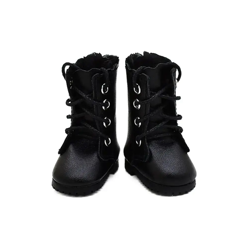 Fashion Long Knees Boots Casual Wear Knight Boots 1/6 Shoes 4.5*2.3*5cm PU Leather Leather Shoes Children's
