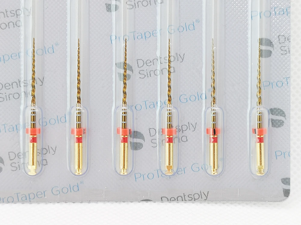 10PKS Dental Pro/Taper Gold Rotary Instrument Heat Activation Flexible Engine Files For Root Canal Tool Dentistry Material 4