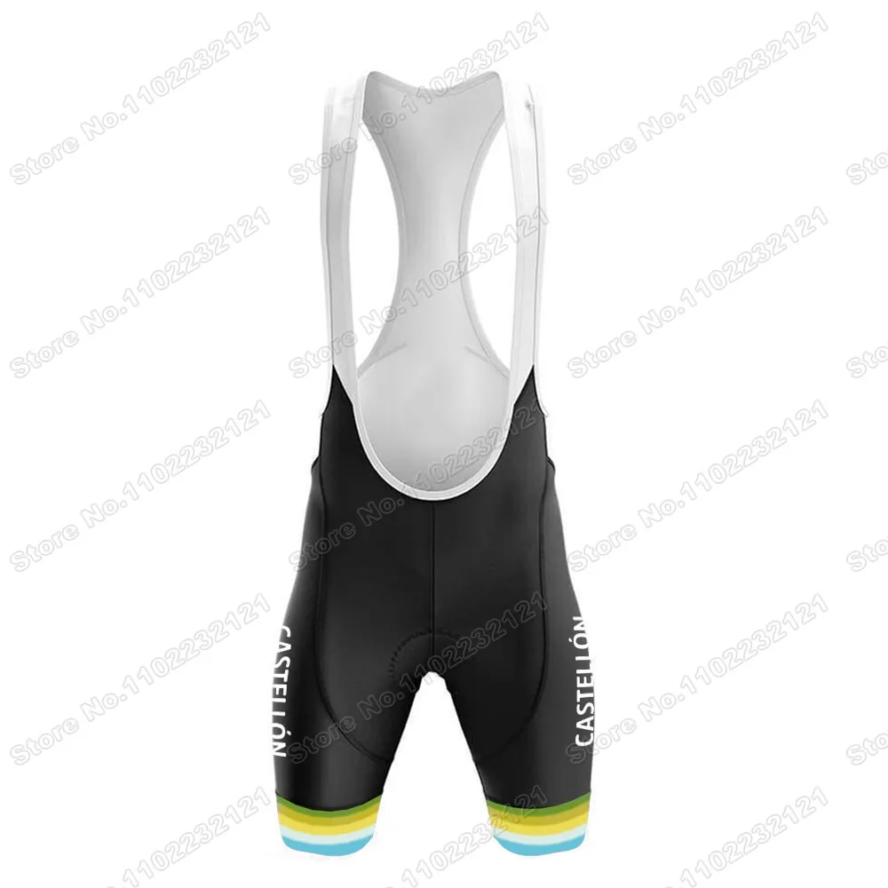 Cycling Jersey Set Men Cycling Clothing Road Bike Shirt Suit Bicycle Bib Shorts MTB Maillot Electro Hiper Europa Castell&oacute;n