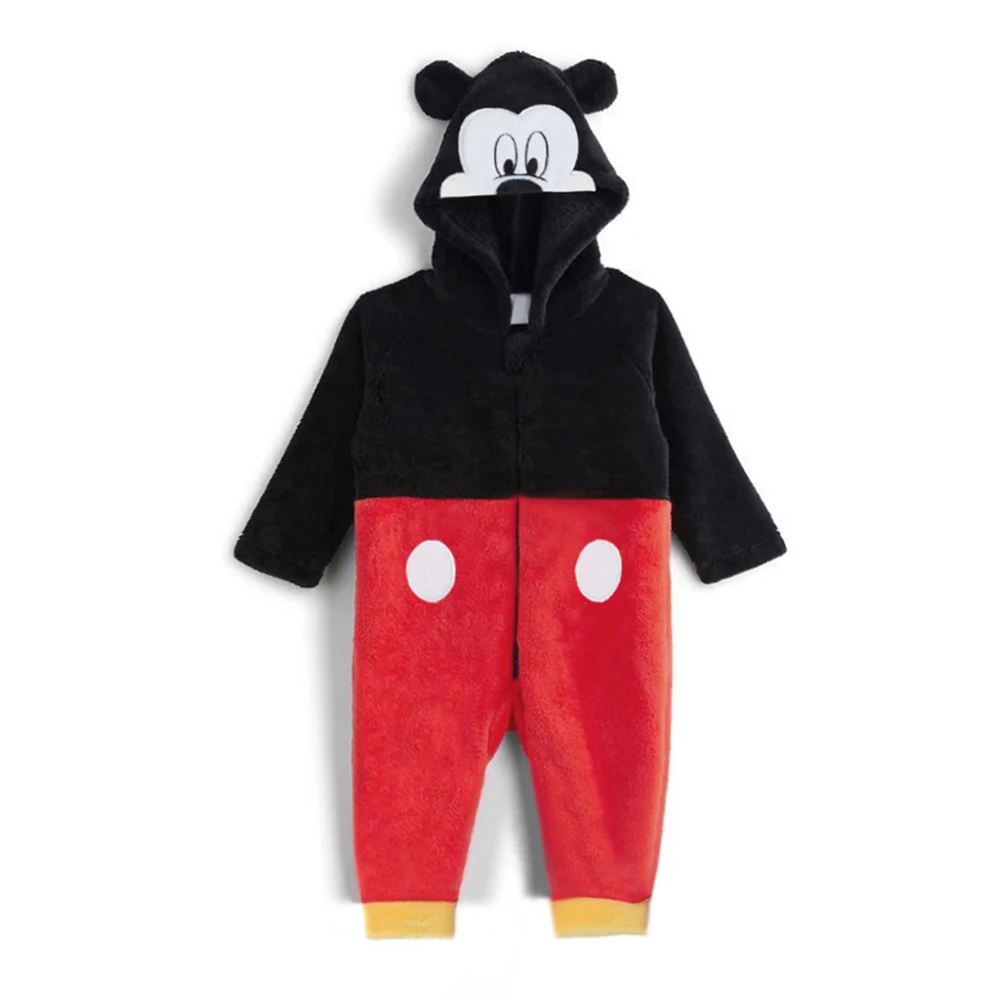 Baby Winter Bear Fleece Hooded Romper 3