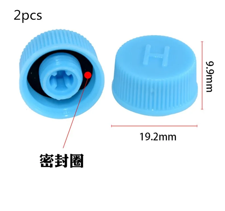 Tappi per nucleo valvola copripolvere per refrigerante per condizionatore d'aria per auto Tappi per porta laterale alta e bassa Accessori per tappi auto ad alta bassa pressione - Image 4