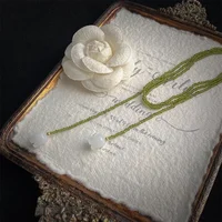 Perles de cristal d'olive blanc muguet, colliers enveloppés Double couche pour femmes, divers méthodes de port, pendentif П®д Garona ». 4