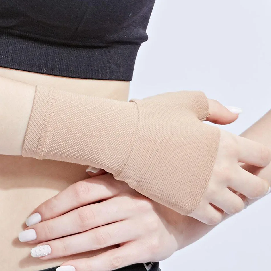2PCS 골퍼용 압박 손목 엄지 지지대 벨트, 수근관 증후군 손목 보호대 스트랩 슬리브, 건염 관절염 장갑 HSW03