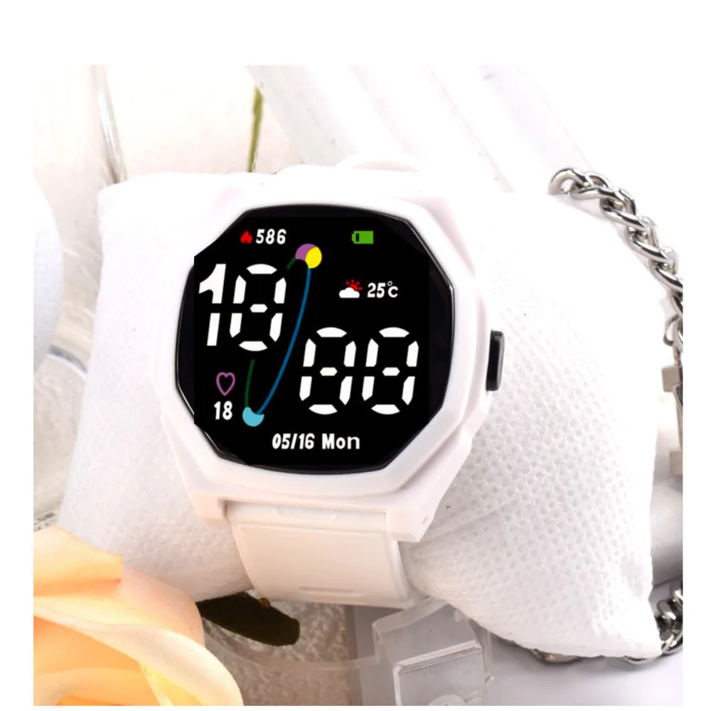 Nouvelle montre électronique à LED Planet Orbit pour loisirs, simplicité, sport, montre étudiante polyvalente, montre à bouton_voghion.com