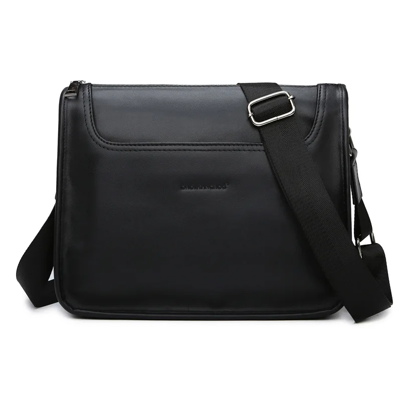New Fashion Cow Genuine Leather Men Crossbody Bag Casual Business Leather Men's Messenger Vintage Shoulder Handbags Bags
