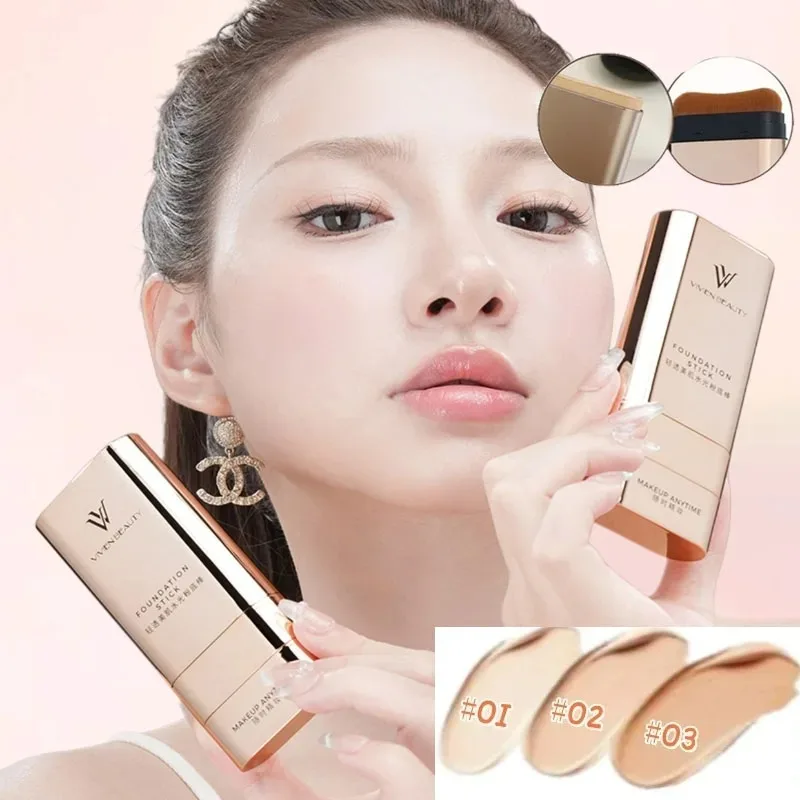 VV Double-Head Foundation Stick - Transparent Light Concealer That Brightens Skin Tone Waterproof Long-Lasting Cream for Makeup 1 VV Double-Head Foundation Stick - Transparent Light Concealer That Brightens Skin Tone Waterproof Long-Lasting Cream for Makeup 1