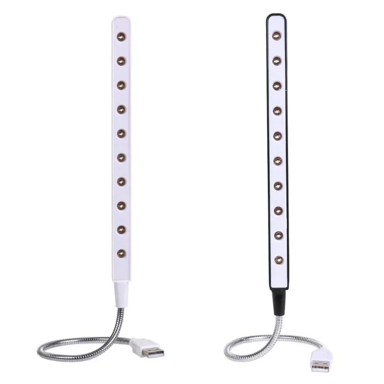 Mini USB Table Light 10 LEDS  USB Light Flexible Metal LED Table Lamp Super Bright Led Book Study Lamp 4