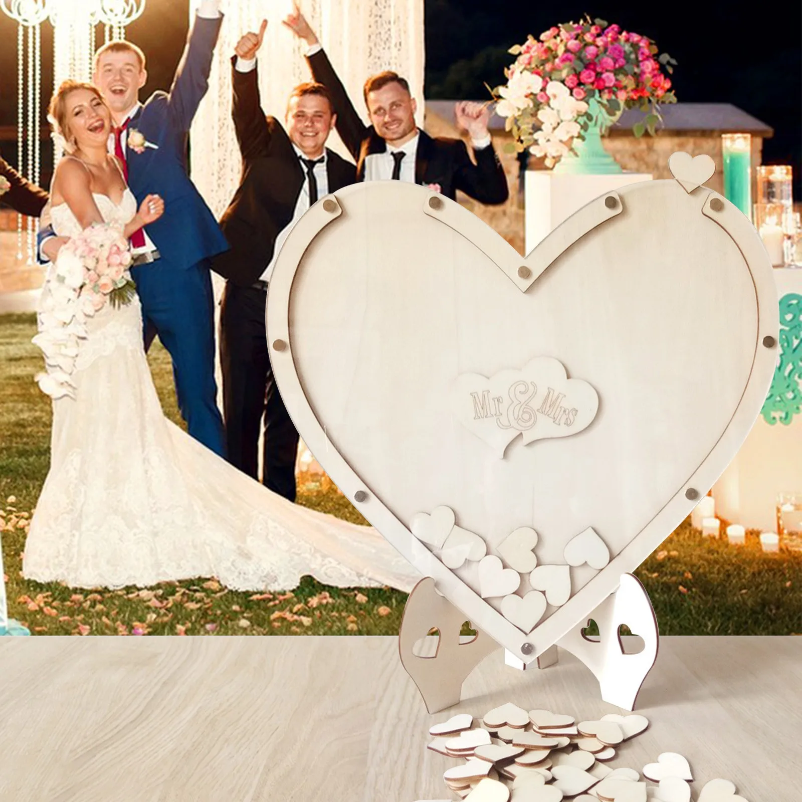 

Wooden Love Sign In Table Wish List Wedding Supplies Table Decoration For Big Party Wedding Sign In Table Clues Ornament