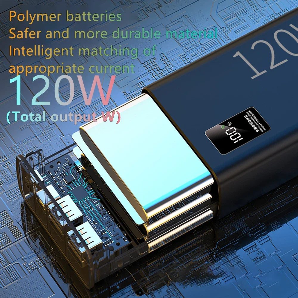 100000mAh Power Bank 120W Fast Charging 100% Sufficient Capacity Portable Battery Charger For iPhone Xiaomi Samsung Warranty 4 S3168fcbc641f42e7b2b1cc8e87726732C