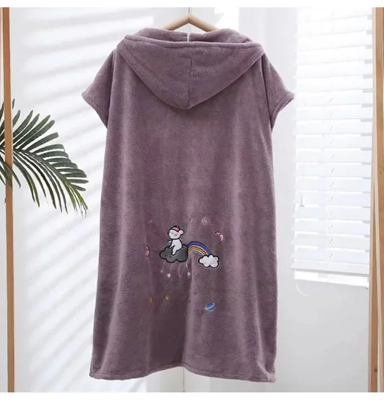 Wearable Microfiber Bathrobe Woman Shower Female Soft Bath Towel for Adults for Home Textiles Bath and Sauna Towels Bathroom microfiber towel bath towel