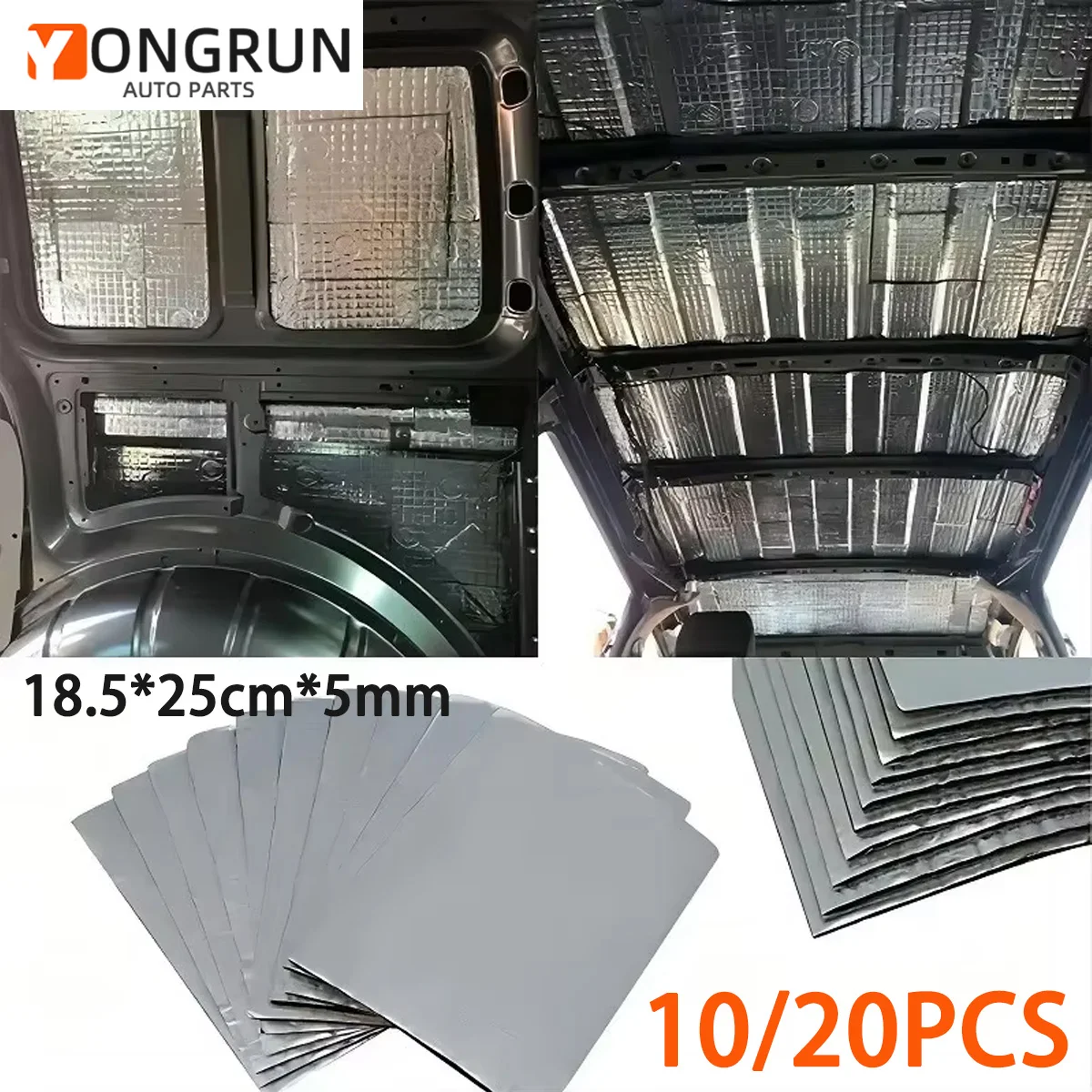 Sound Insulation Cotton 10/20pc Car Hood Insulation Cotton 5mm Insulation Pad Self-Adhesive Car Sound Shock Absorber Pad sound proof mat,sound insulation mat,soundproofing cotton,sound insulation cotton,heat insulation mat,sound deadener mat