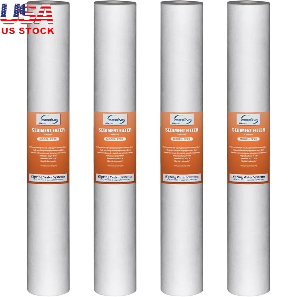 High Capacity 20x2.5 Sediment Water Filter Cartridges