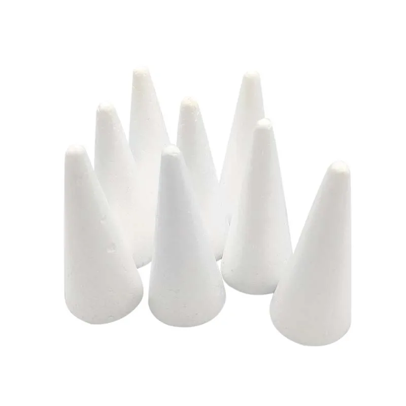 Foam Cone DIY Cake Cone Blank Modelling Styrofoam Christmas Tree Cone  Children Handmade DIY Painting Foam Cone Party Supplies - AliExpress