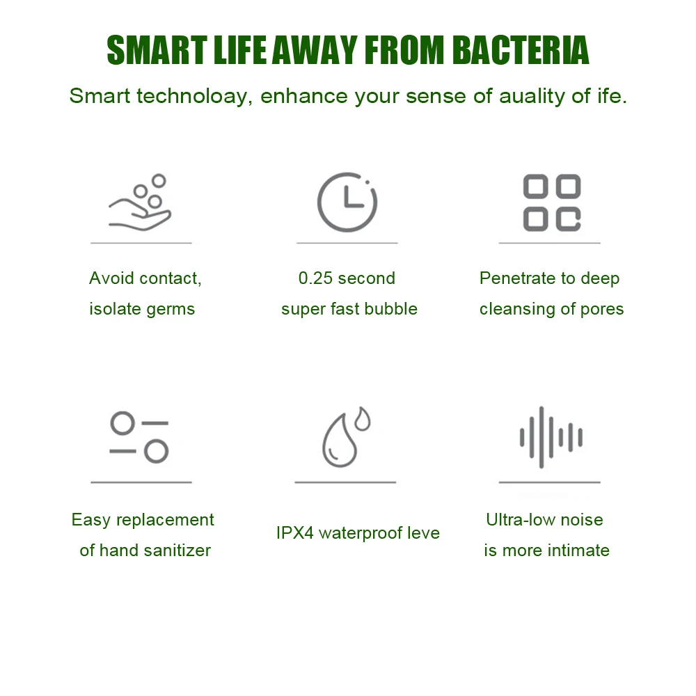 450ml Automatic Foaming Soap Dispenser 5