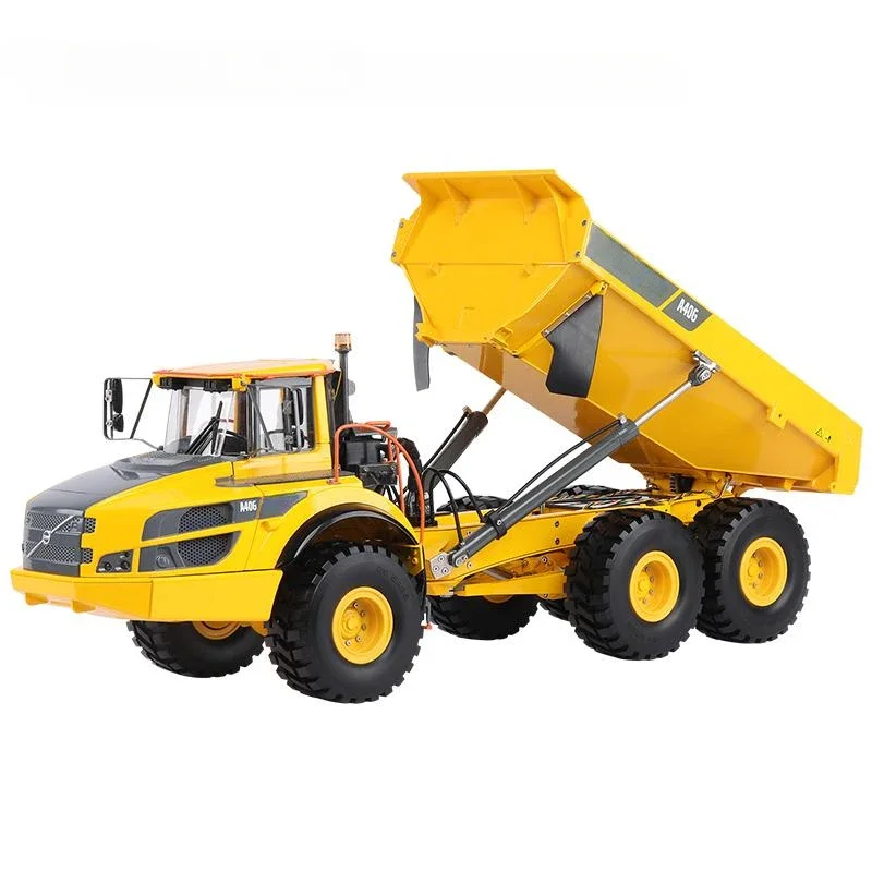 RTR E017-001 RC 1/16 Electric Cylinder Version Full Alloy Articulated Truck Model Vehicle Articulated Truck Model Adult Toys 4