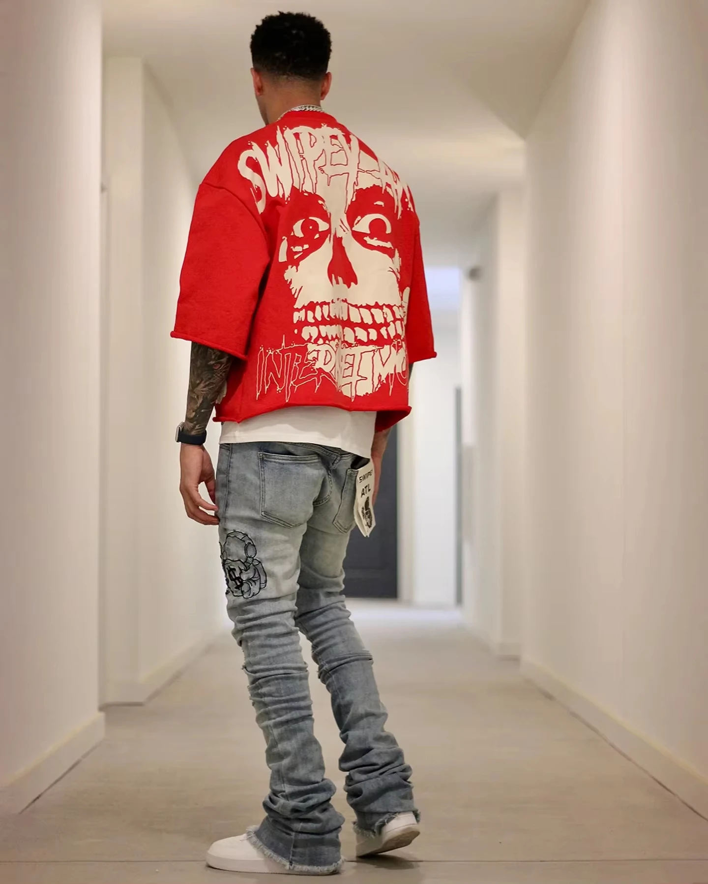 Y2K Vintage Gothic Skull Graphic Print T-Shirt 5