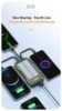 500000mAh Large Capacity Solar Power Bank Portable Charger Fast Charging Powerbank With Four Cables LED Digital Display 6
