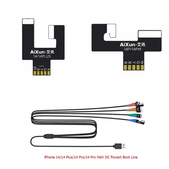 AIXUN P3208 DC 전원 부트 라인, 7-16 Pro Max 지원, PD/QC 고속 충전 프로토콜 원버튼 전원 케이블
