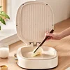 1400W Large Capacity Electric Baking Pan Home Double-sided Heating Pancake Machine Pie Pizza Bak Pan 3 Gear Adjust Grill Machine 5