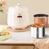 LIVEN 220V 701W 2.5L 0 autocuiseur électrique à revêtement, double pot petit autocuiseur multifonctionnel domestique cuiseur à riz 3