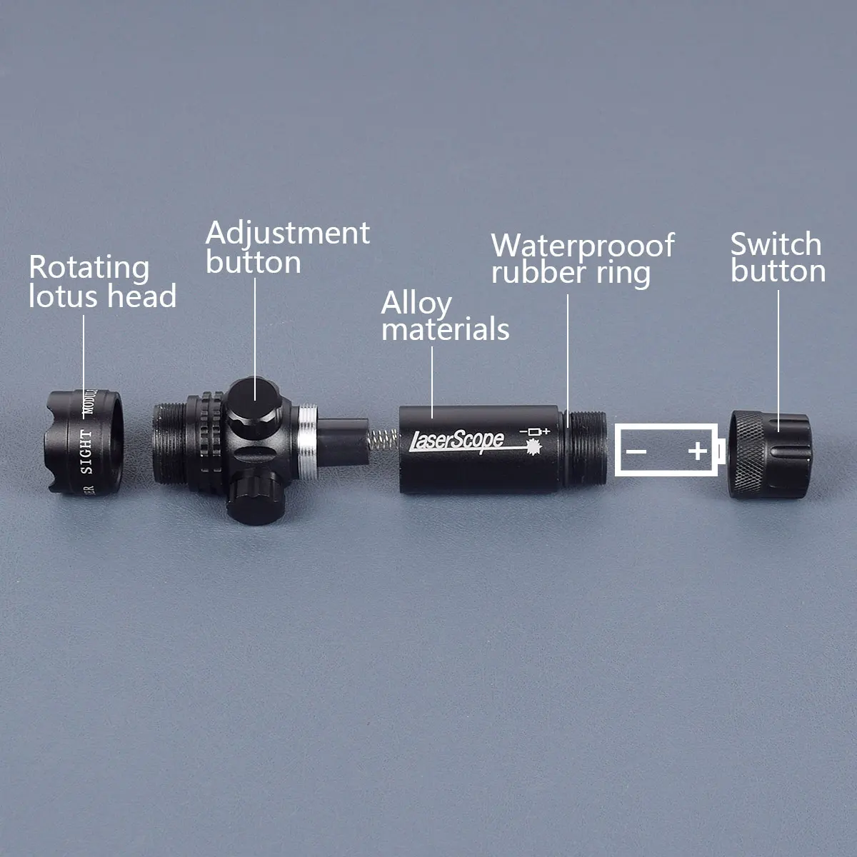 Universal Rifle Red Green Dot Laser Sight 532nm Scope with Pressure Switch Picatinny and Mounting Hunting Riflescope Accessories