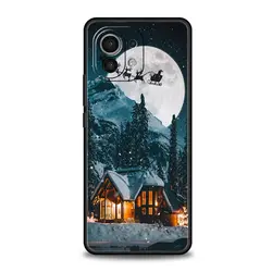 Christmas Graphic Printed Silicone Black Phone Case - Festive Holiday Design Cover for Mi 11X (A1)