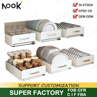 Non-Installation Kitchen Shelf Dish Organizer Cabinet Pull-out Rack Multifunctional Spice Bowls Chopsticks Racks Under Sink 1