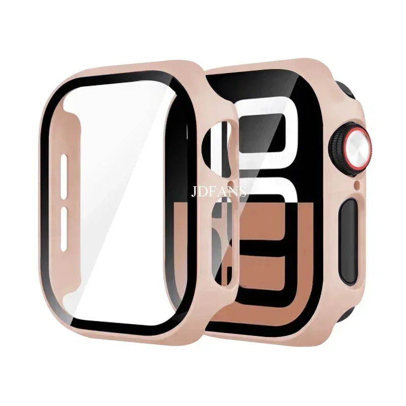 Gehärtetes Glas + Hülle für Apple Watch 11 10 46 mm 42 mm Ultra 3 49 mm Displayschutzfolie Cover iWatch 9 8 7 6 5 SE 45 mm 41 mm 44 mm Shell – Detail 4