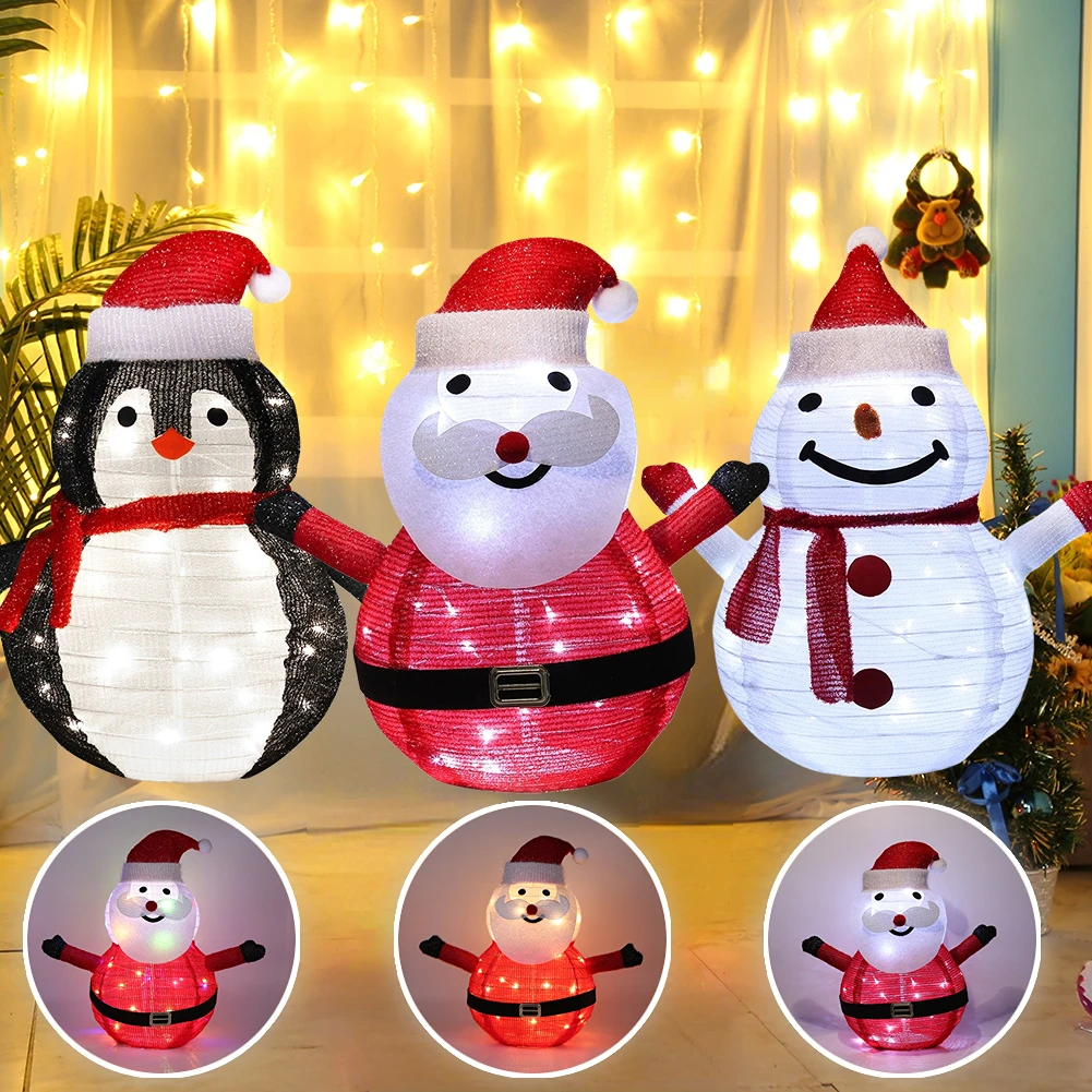 Christmas Light Outdoor Waterproof Garden Decoration Penguin LED Lights  Foldable Lantern Merry Christmas New Year's Decor 2022 - AliExpress