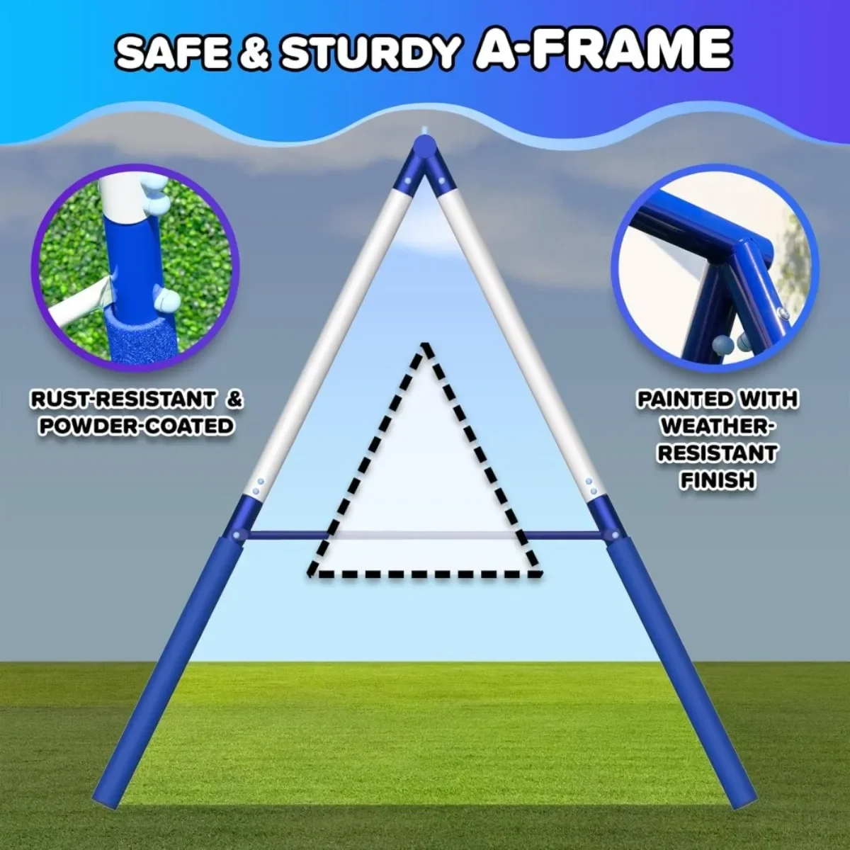 Heavy-Duty Backyard Kids Swing Set 6