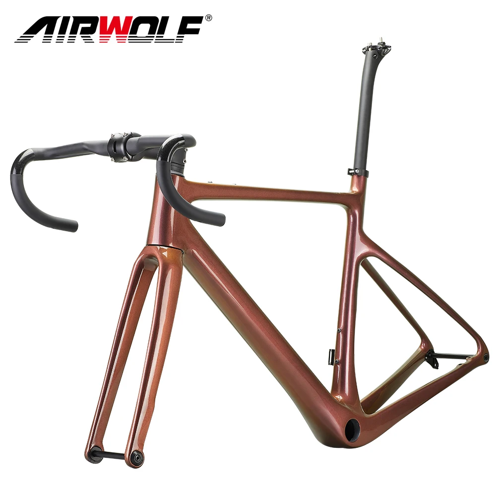 700*40C Full Carbon Bike Gravel Frame A5 Bicycle Cyclocross Frame Road Gravel Handlebar Stem bicycle parts,bicycle frame