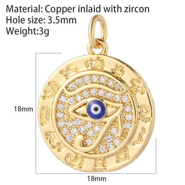 Blue Eye of Horus Designer Jewelry Charms Snake Eagle Pendant Charms for Jewelry Making Diy Earrings Bracelet Necklace