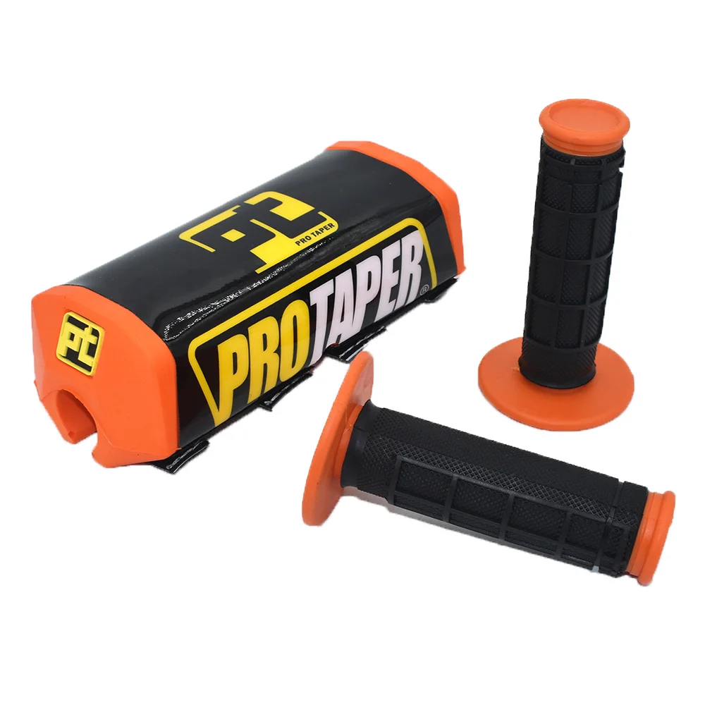 Dirt Pit bike motocross bar Handlebar Breast Pad & handle grips For CRF YZF KLX BSE Kayo - Image 2