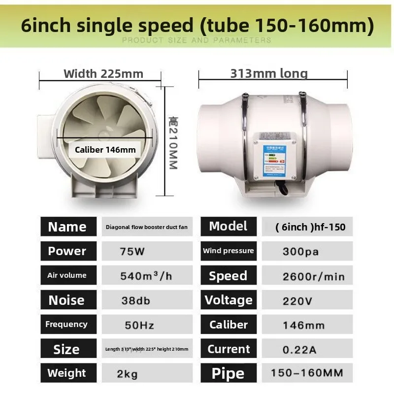 مروحة أنبوب العادم مروحة التهوية مروحة الأنابيب مر...