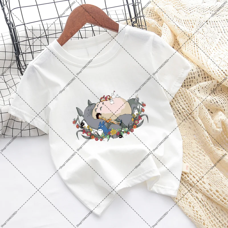 Totoro Cartoon Anime Unisex Short Sleeve T-shirt - Comfortable & Stylish Summer Top, Perfect Gift