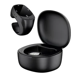Smart Fingertip Ring Remote: Wireless Bluetooth Scrolling & Auto Page Turner (Black)