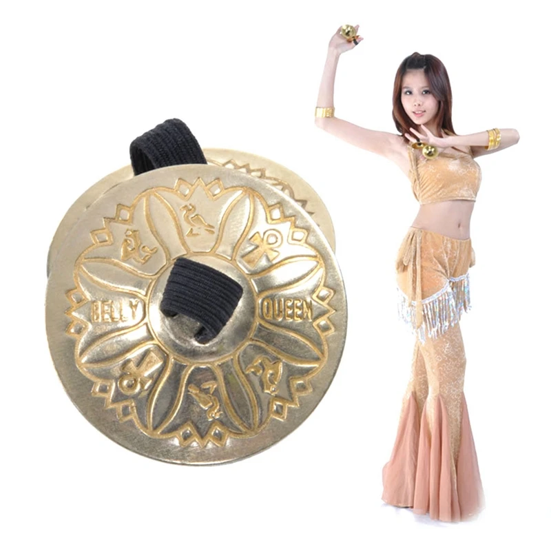 Finger Cymbals, Hand Cymbal Belly Dance Zills With Elastic Band, Percussion Music Instrument For Kids, Adults Easy Install