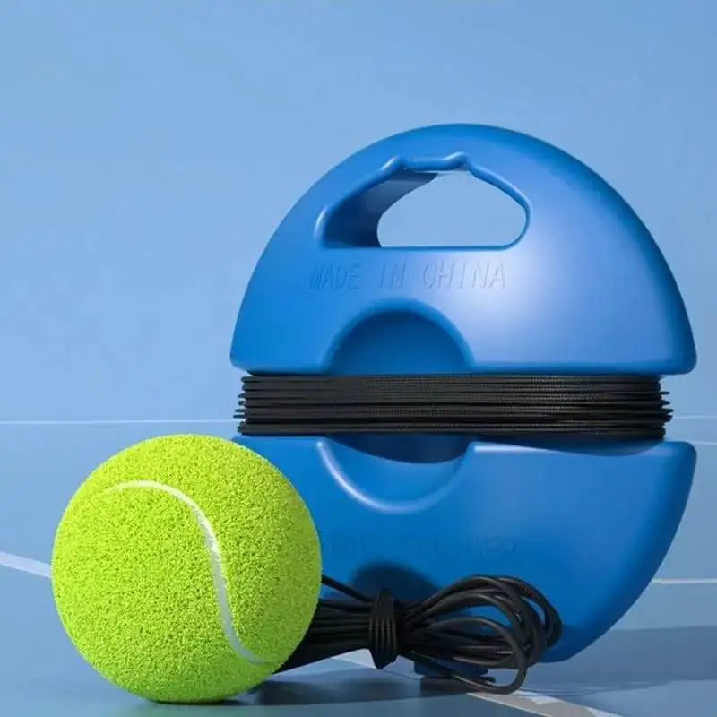Heavy-Duty Solo Tennis Training System with Stable Base and High-Elasticity Rope