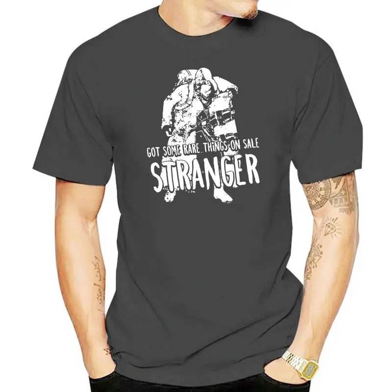 thumbnail image 1 of Conseguí algunas cosas raras en oferta, camiseta negra para hombre de Stranger, camiseta de estilo popular para hombre, camiseta superior, camisetas de color sólido, TALLA GRANDE, 1 of 5