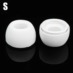 Soft Silicone Noise - Cancelling Earphone Eartips - Anti - Slip Protective Sleeve - 2 Pairs (S)