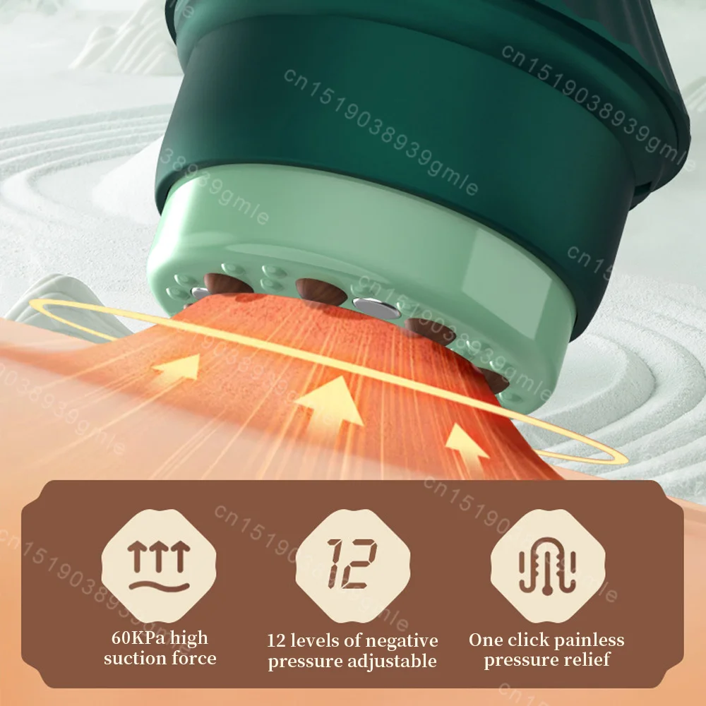 Electric Meridian Brush Massager Shoulder and Neck Suction Device Vibrate Anti Cellulite Massager Fat Burner Weight Loss