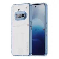 Transparent Shockproof Acrylic Case with Full Lens Protection and Anti - Slip Design for Nothing Phone (4a) (Blue)