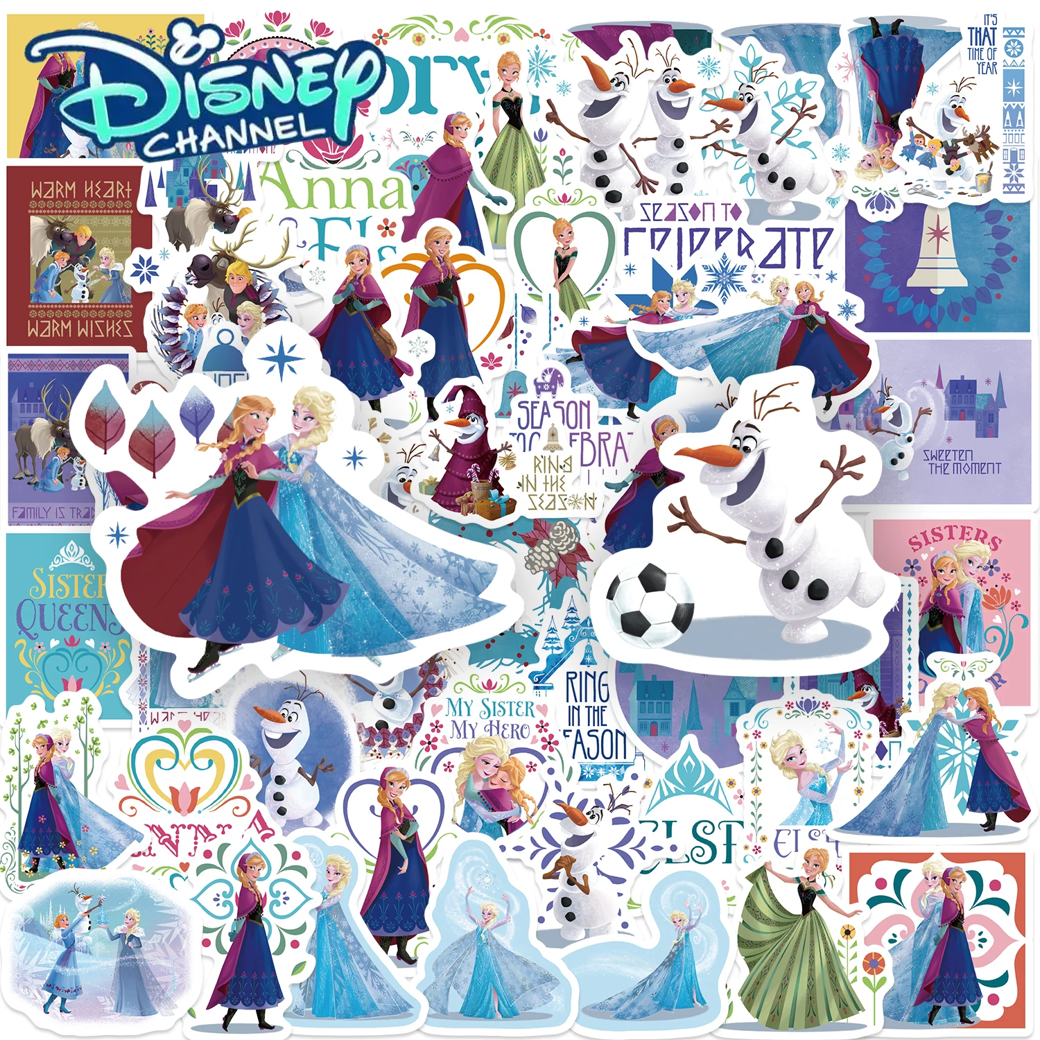 Stickers Disney La Reine des Neiges Anna Elsa Olaf - Pack Hiver