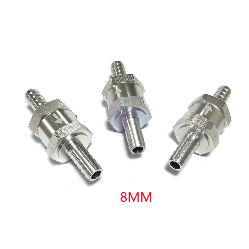 1PCS 4mm 6mm 8mm 10mm 12mm 14mm Aluminum Alloy One Way Fuel Non Return Check Valve For Petrol And Diesel Oil