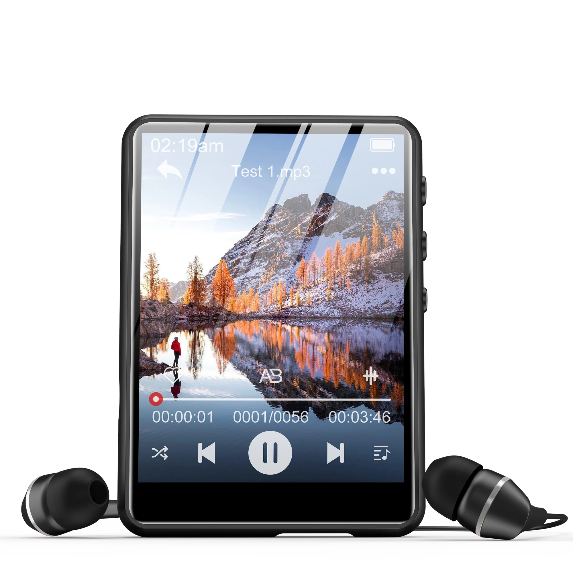 64 GB MP3 player, 5.3 black, SWOFY M4 music player, 6.1 speakers, high ...